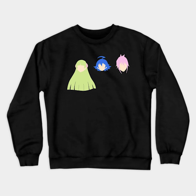 mairimashita iruma kun characters minimal Crewneck Sweatshirt by ballooonfish